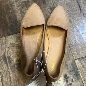 Old Navy Brown Suede Point Flats
